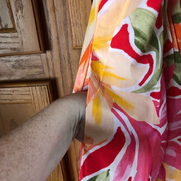 NWT Vince Camuto Square Neck Floral Fit & Flare MIDI Dress Plus Size 20W - Picture 8 of 16